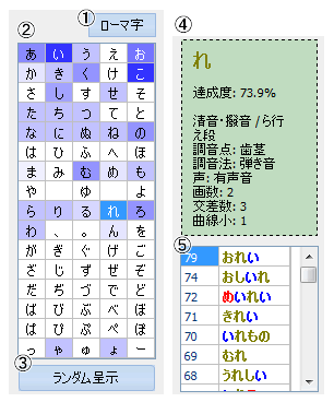 文字の自由練習